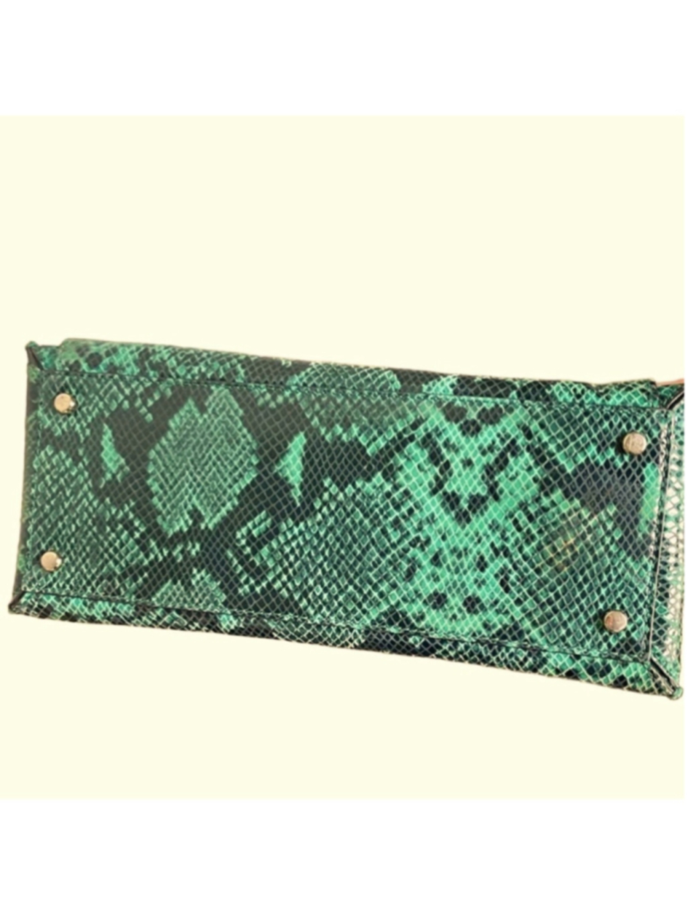 Kate Spade Teal Snakeskin South Kensington Tote Large - Picture 12 of 12